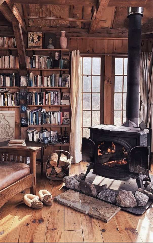 素朴な家のインテリア オンラインパズル