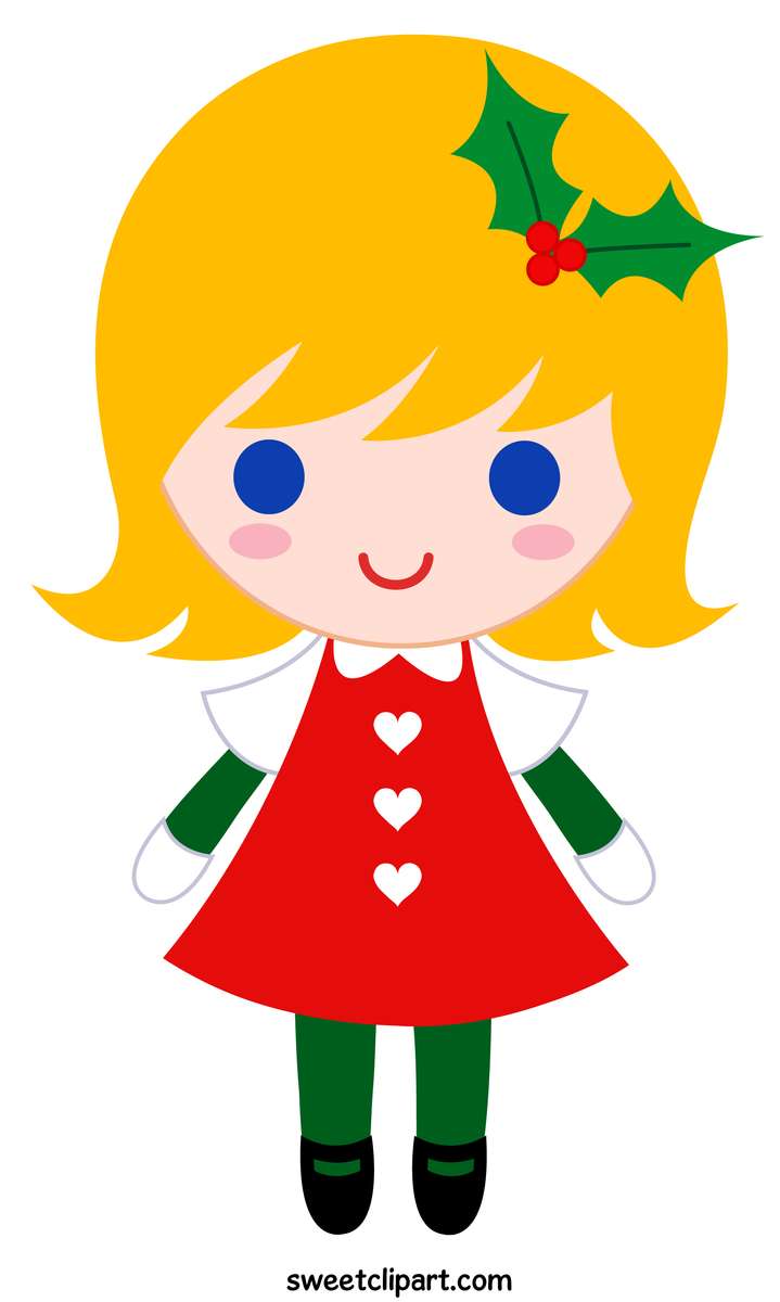 ragazza di clipart di Natale Puzzle Factory puzzle online