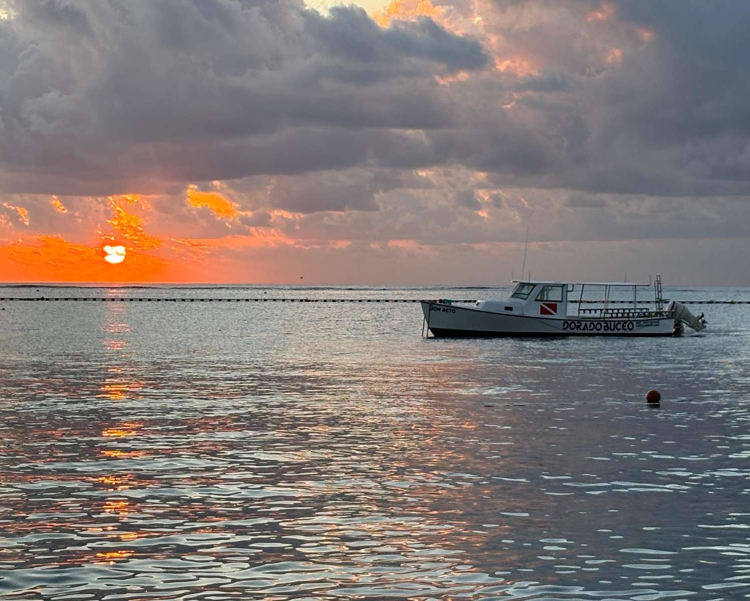 Tramonto del Messico sull'acqua puzzle online