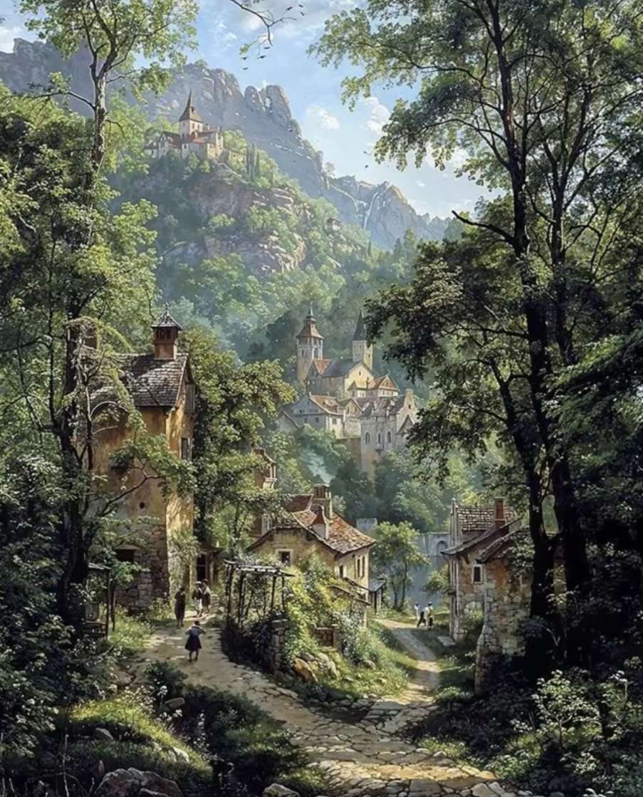 山の風景 オンラインパズル