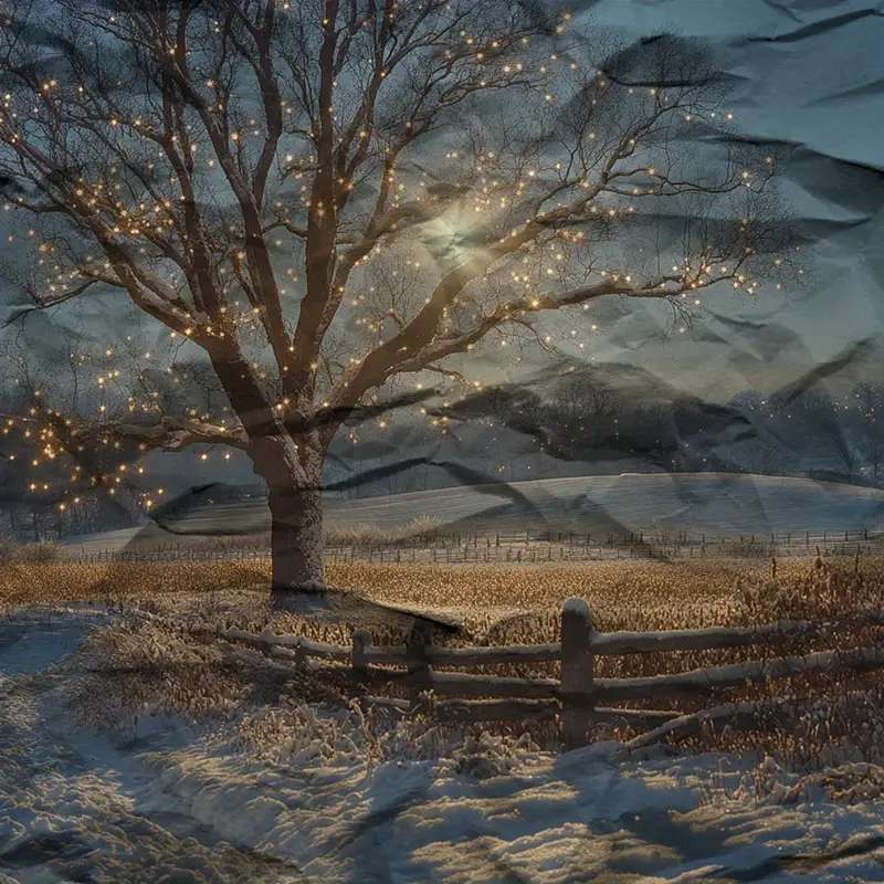 magányos fa a holdfényben online puzzle