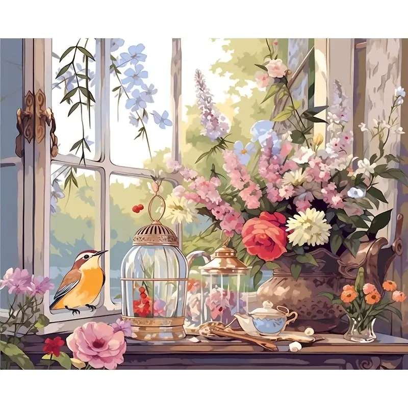 窓枠の装飾的な装身具 オンラインパズル