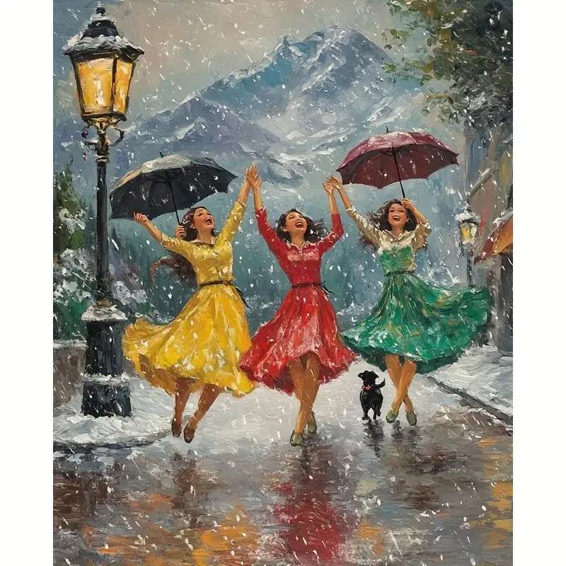 傘の下で楽しく踊る ジグソーパズルオンライン