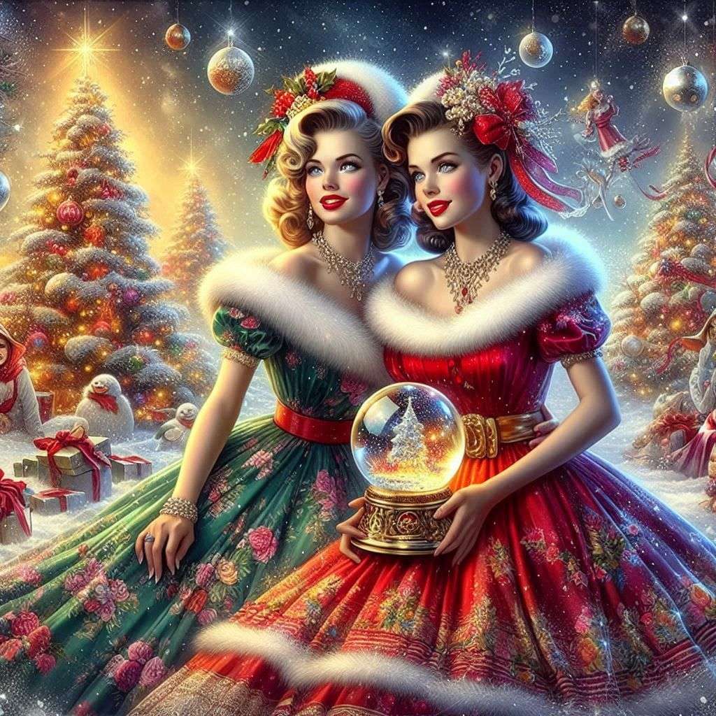 クリスマススタイルの美しさ オンラインパズル