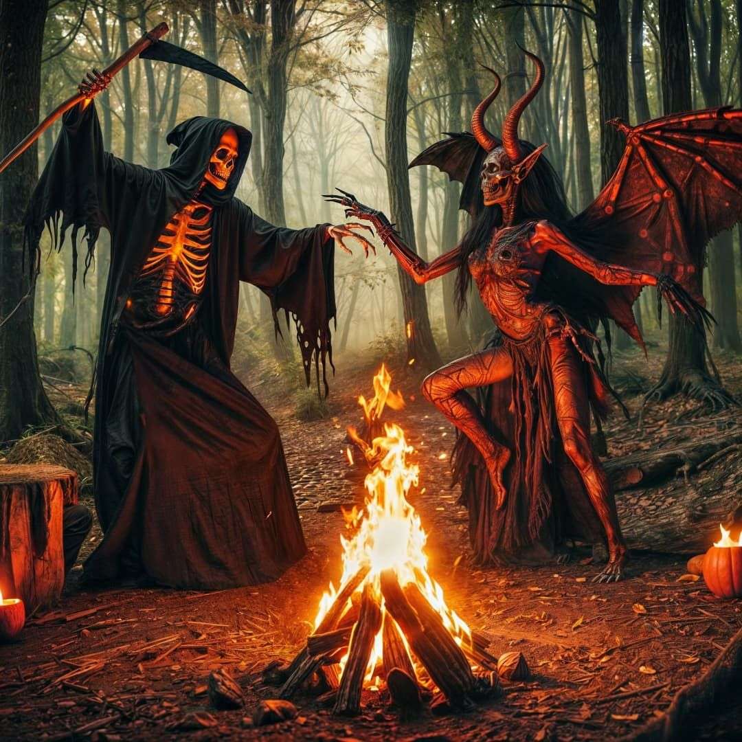 Kaszás és démon kirakós online