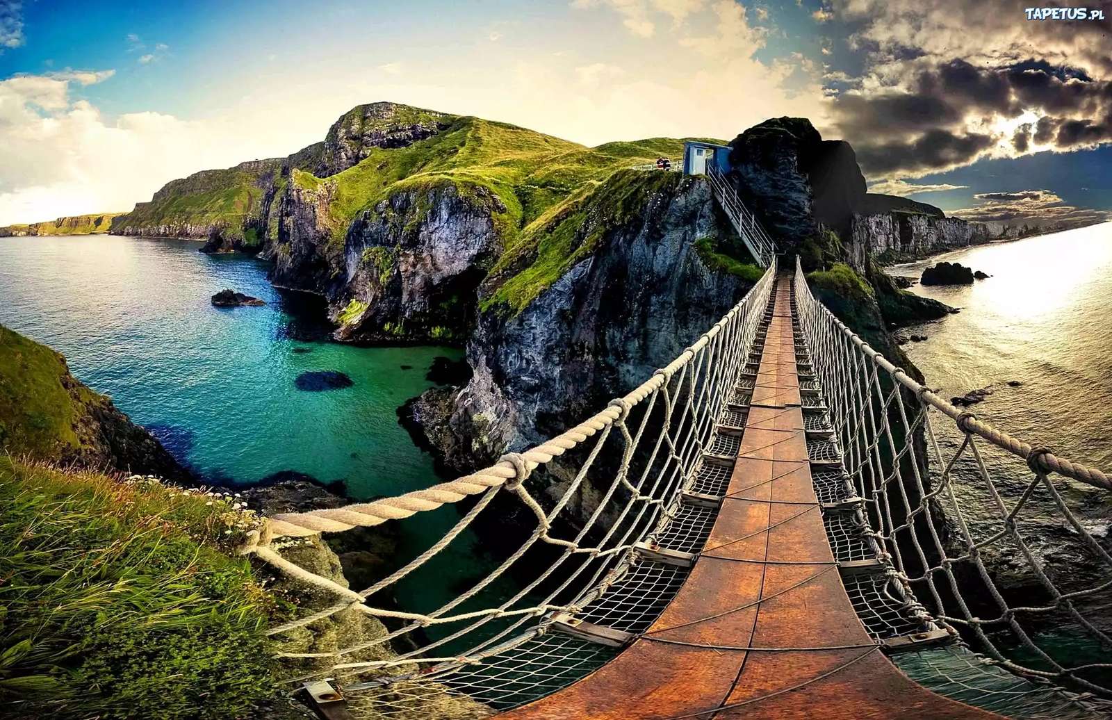 キャリック・ア・リードのロープ橋イギリス オンラインパズル