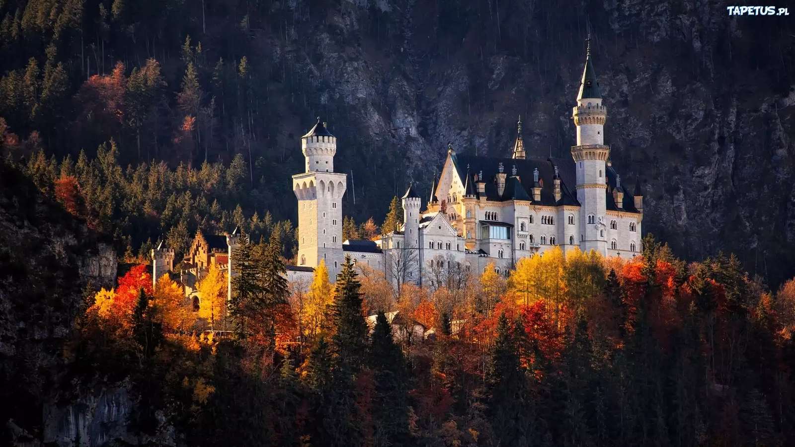 ノイシュヴァンシュタイン城、バイエルン州、ドイツ オンラインパズル