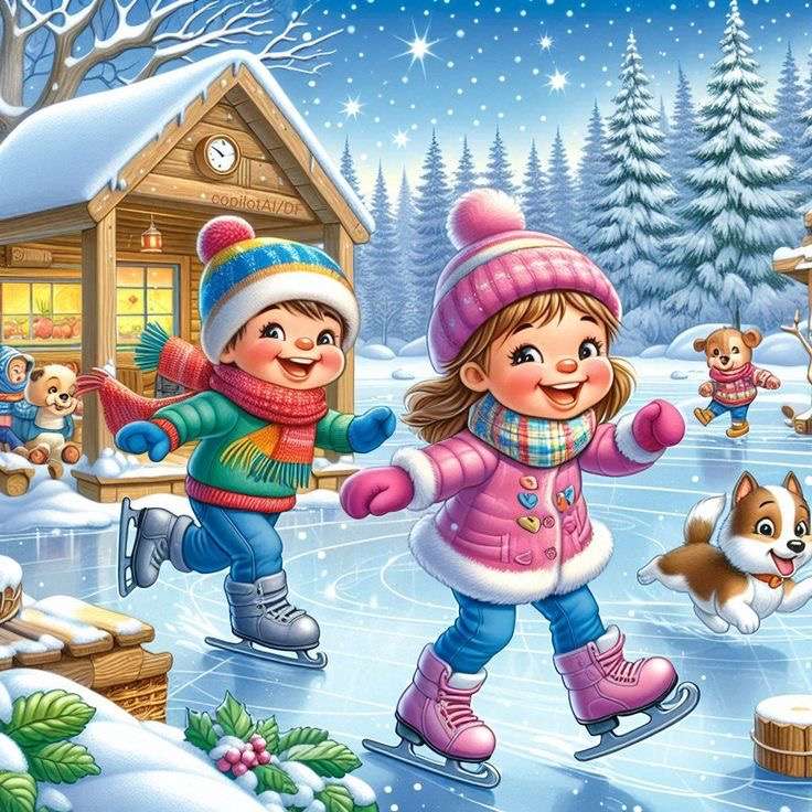 氷の上で楽しい オンラインパズル