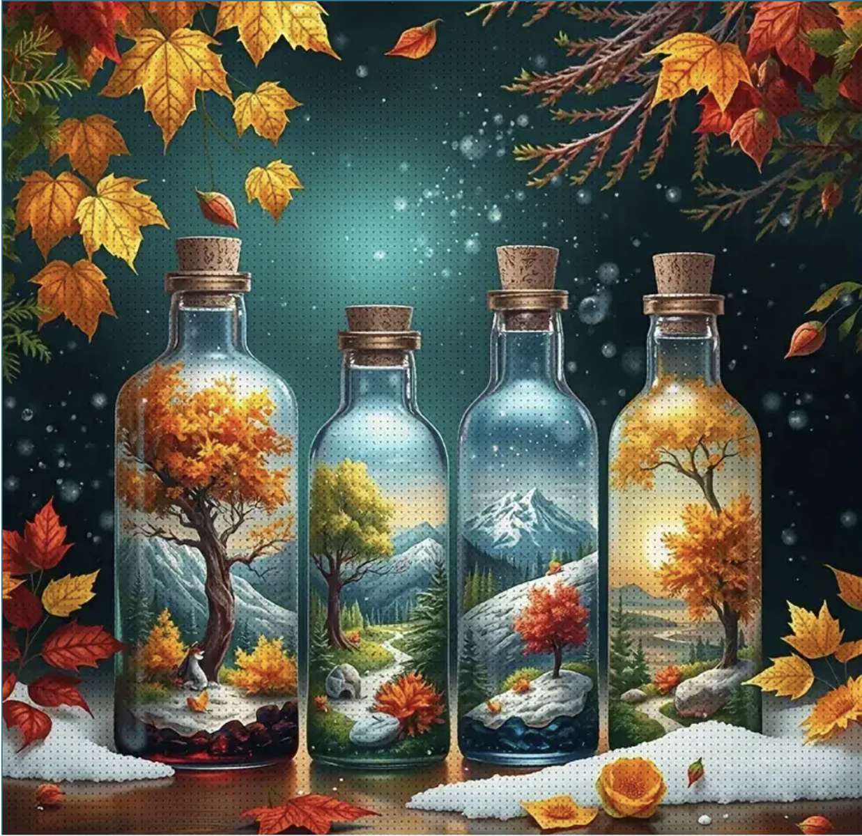 自然がいっぱいのボトル ジグソーパズルオンライン