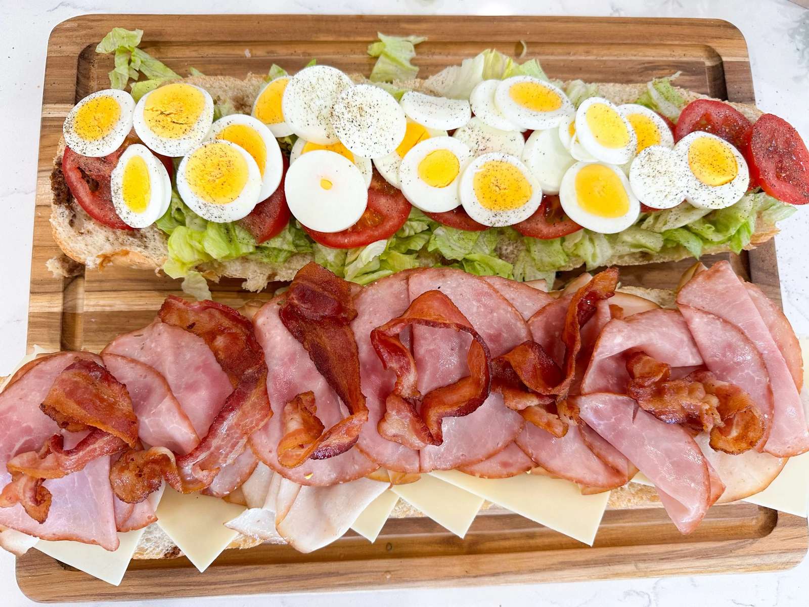 Olasz Cobb saláta szendvics online puzzle