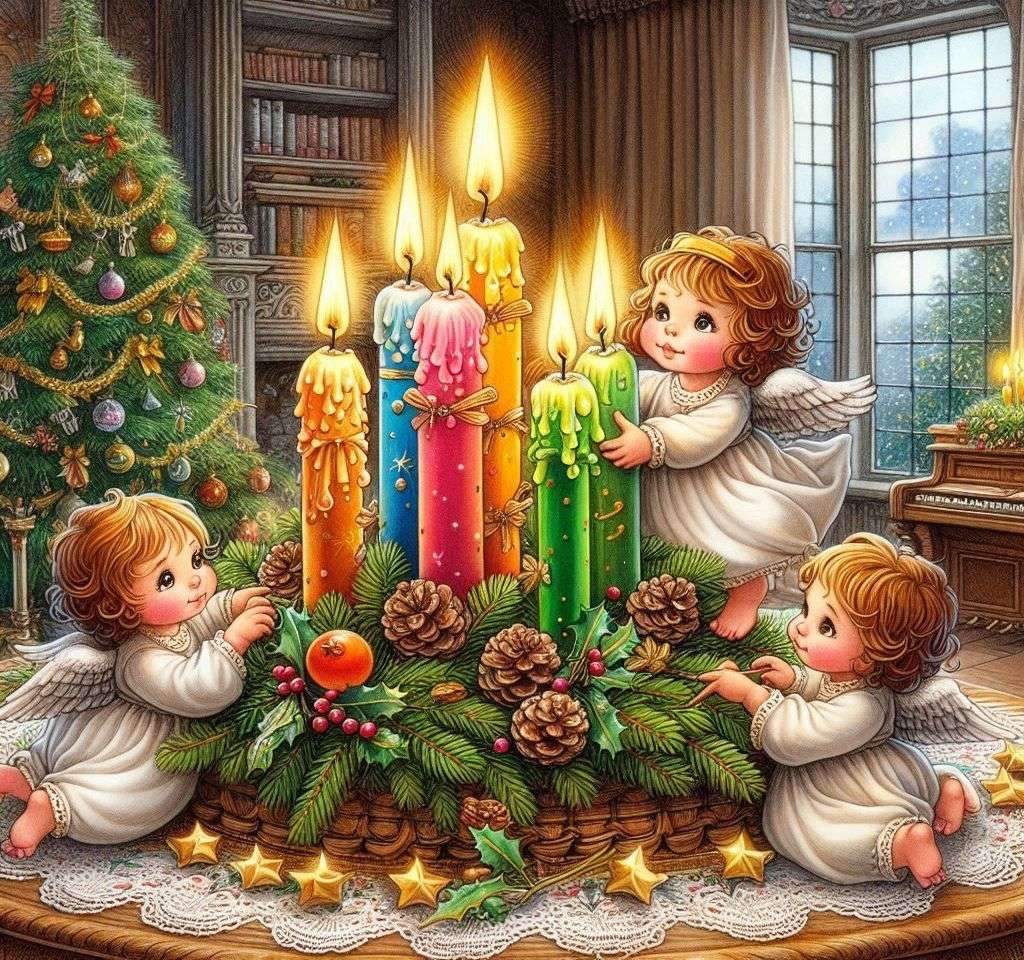 クリスマスの天使たち オンラインパズル