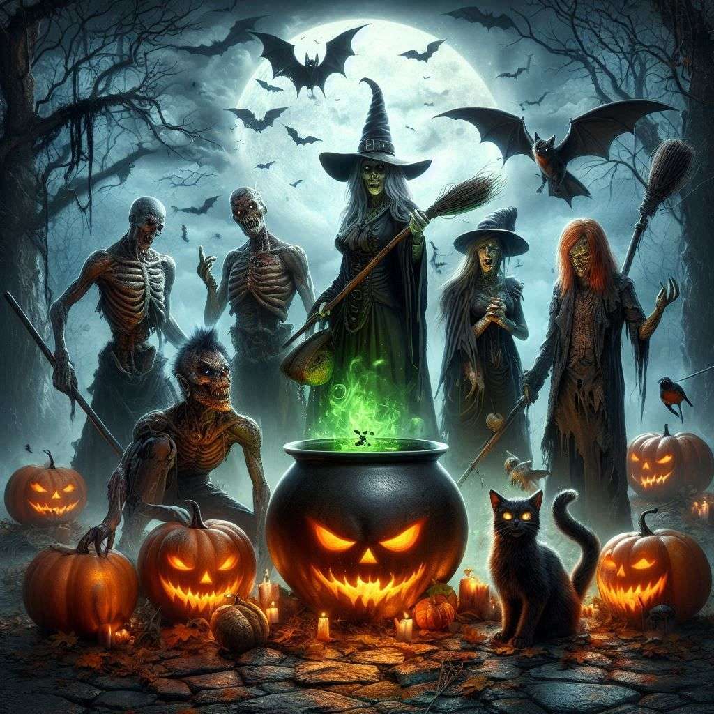 A Boszorkány és Zombi online puzzle