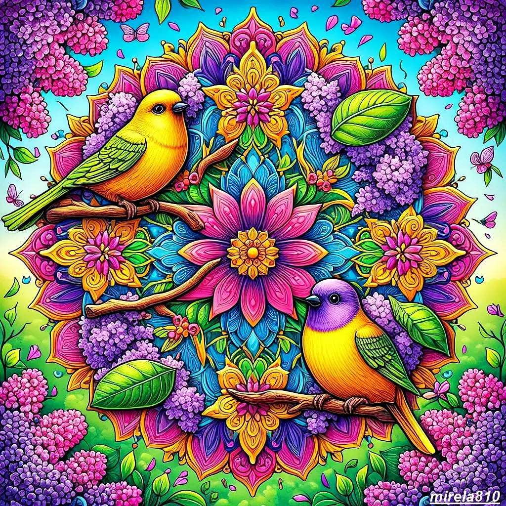 曼荼羅、花 ジグソーパズルオンライン