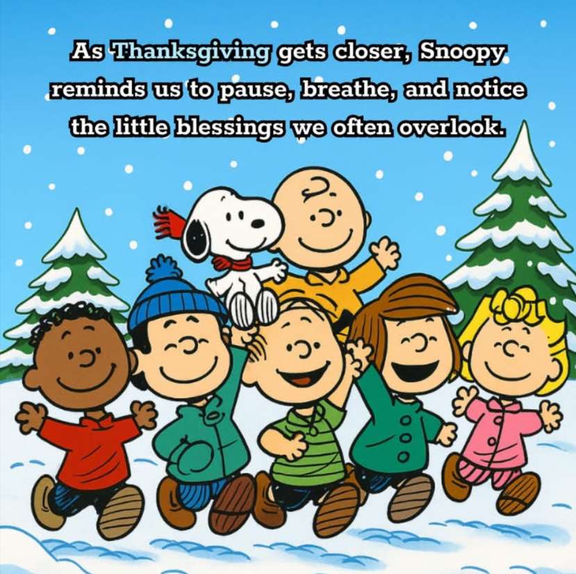 スヌーピーと仲間たちは、私たちがいかに恵まれているかを教えてくれます。 オンラインパズル