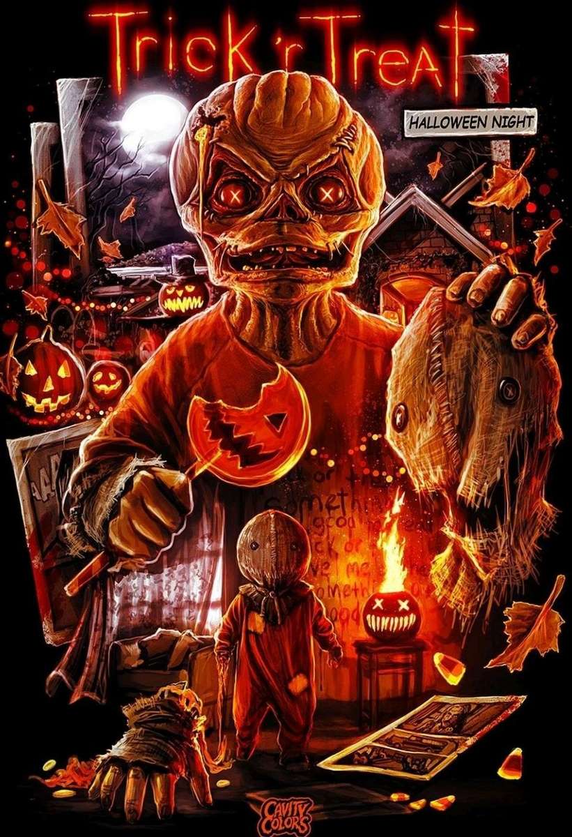 Halloween kísérteties éjszaka kirakós online