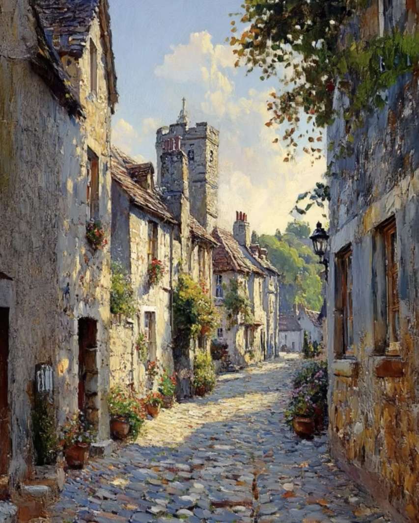 静かな路地 ジグソーパズルオンライン