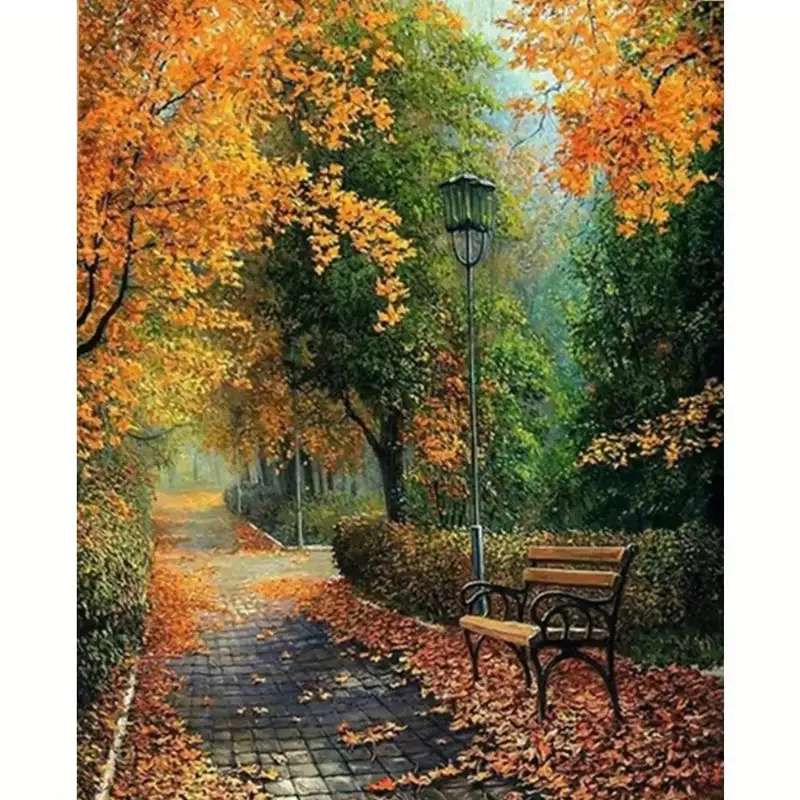 美しい秋の路地 オンラインパズル