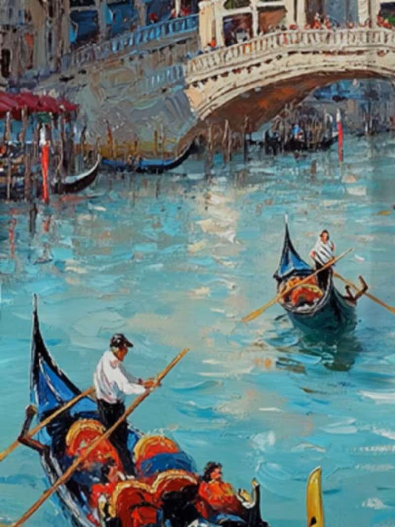 ヴェネツィアの運河のゴンドラ オンラインパズル