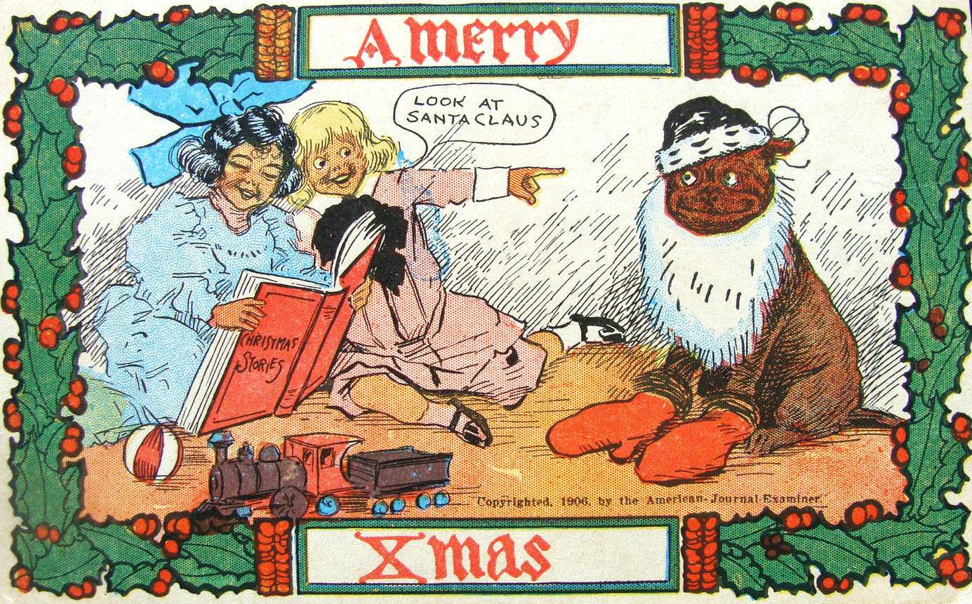 Buster Brown Vánoční pohlednice - 1906 online puzzle