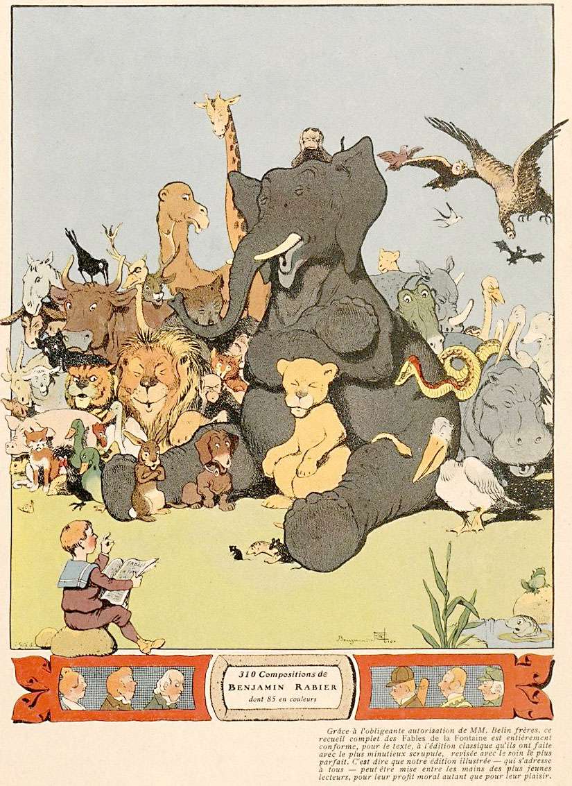 Rabier – Les Fables de Fontaine – 1906 puzzle online
