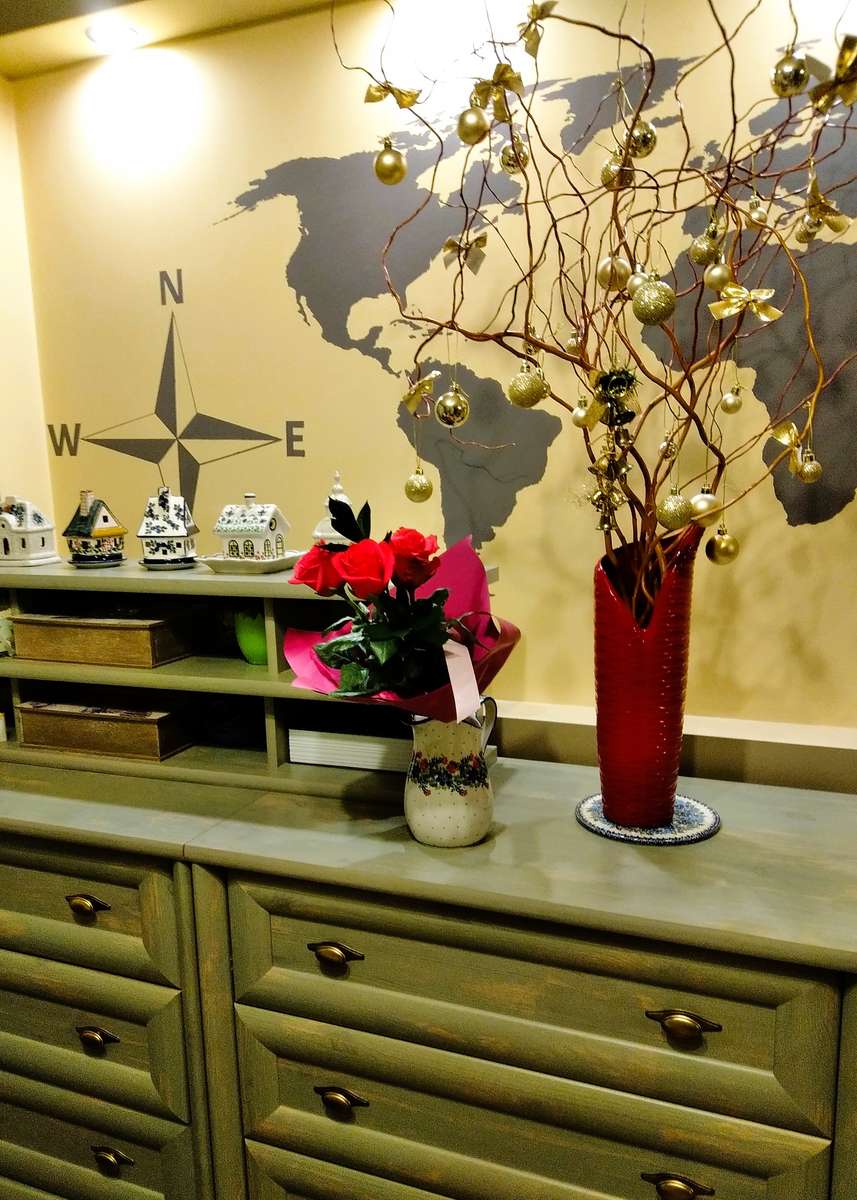 Natal - decorações e flores quebra-cabeças online