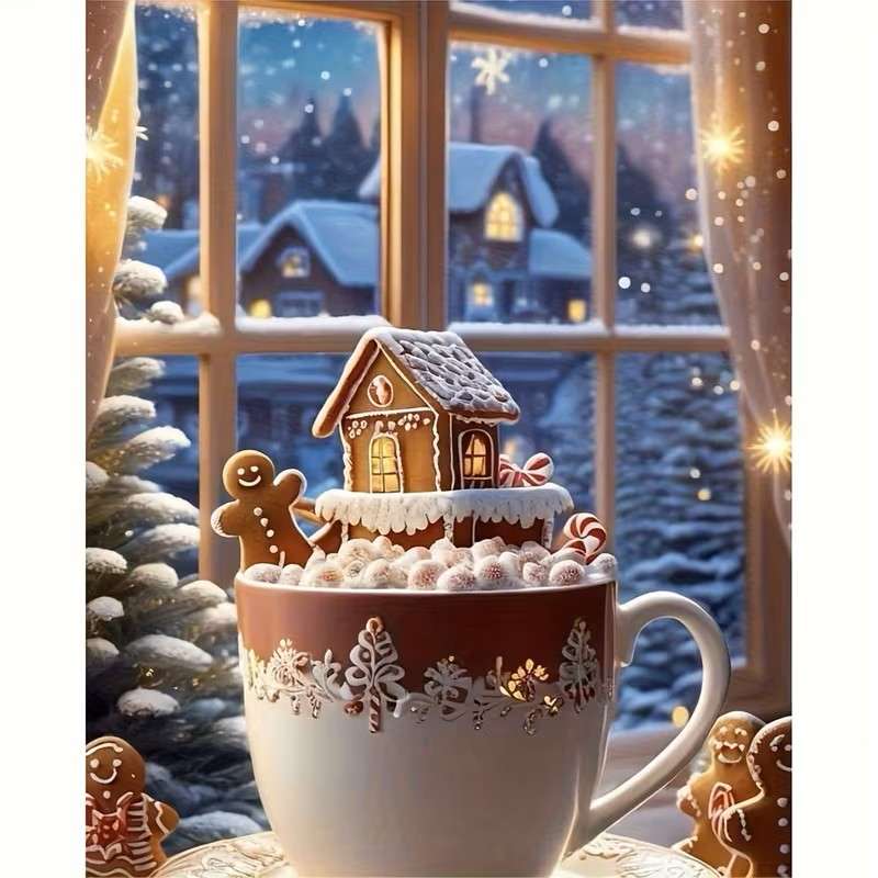hot chocolate with gingerbread jigsaw puzzle online