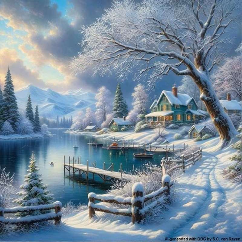 winter landscape online puzzle