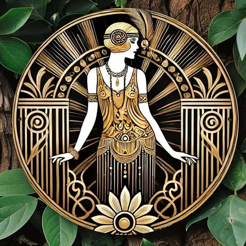 doamnă art deco jigsaw puzzle online