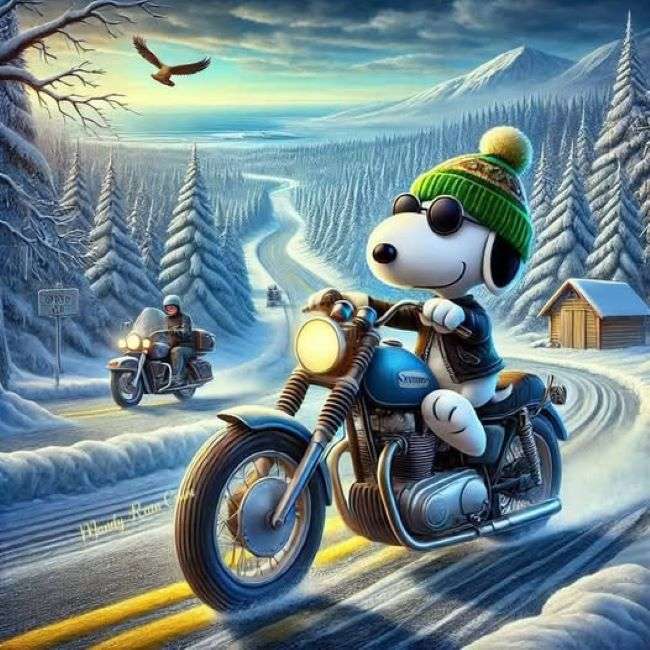 Snoopy facile pilota puzzle online