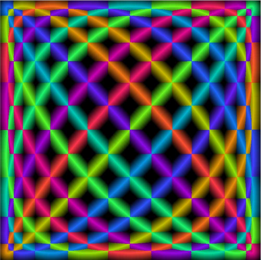 Lissajous 9 : 8, lignes larges puzzle en ligne