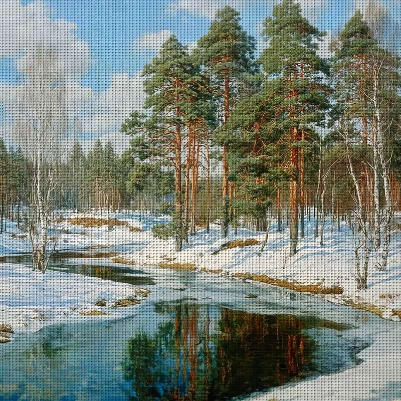 paysage d'hiver puzzle en ligne