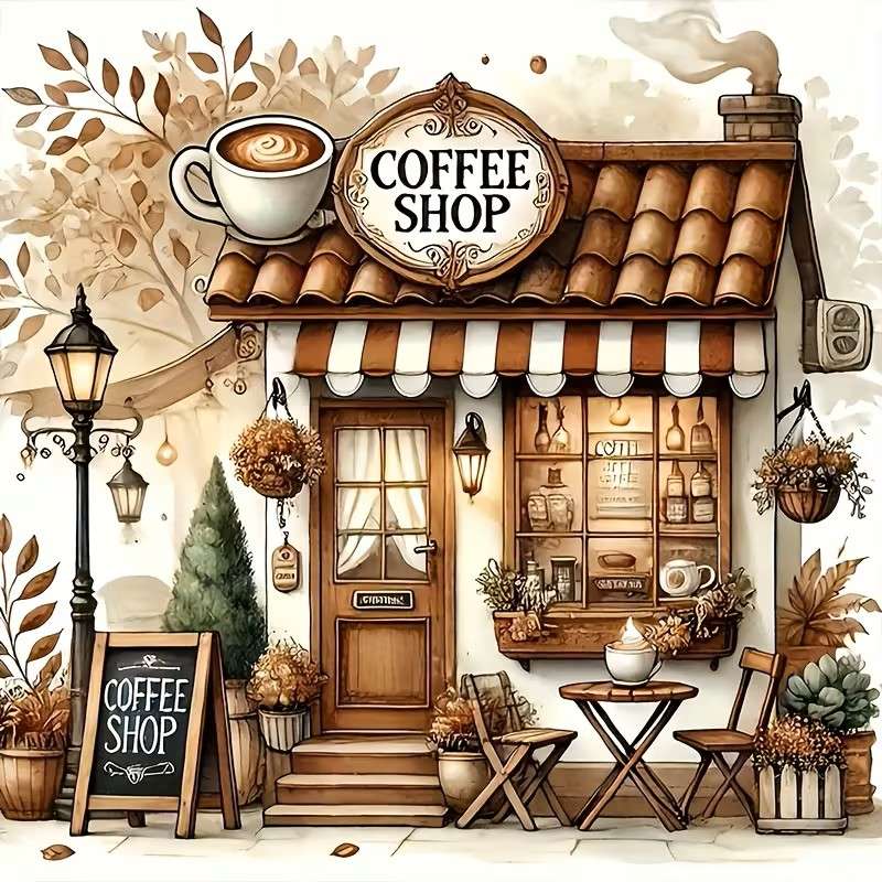 litet café Pussel online