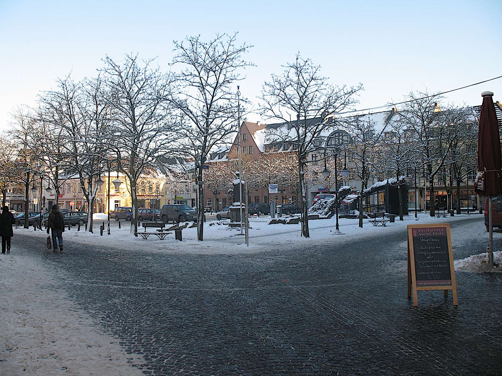 Tržní náměstí Xanten v zimě skládačky online