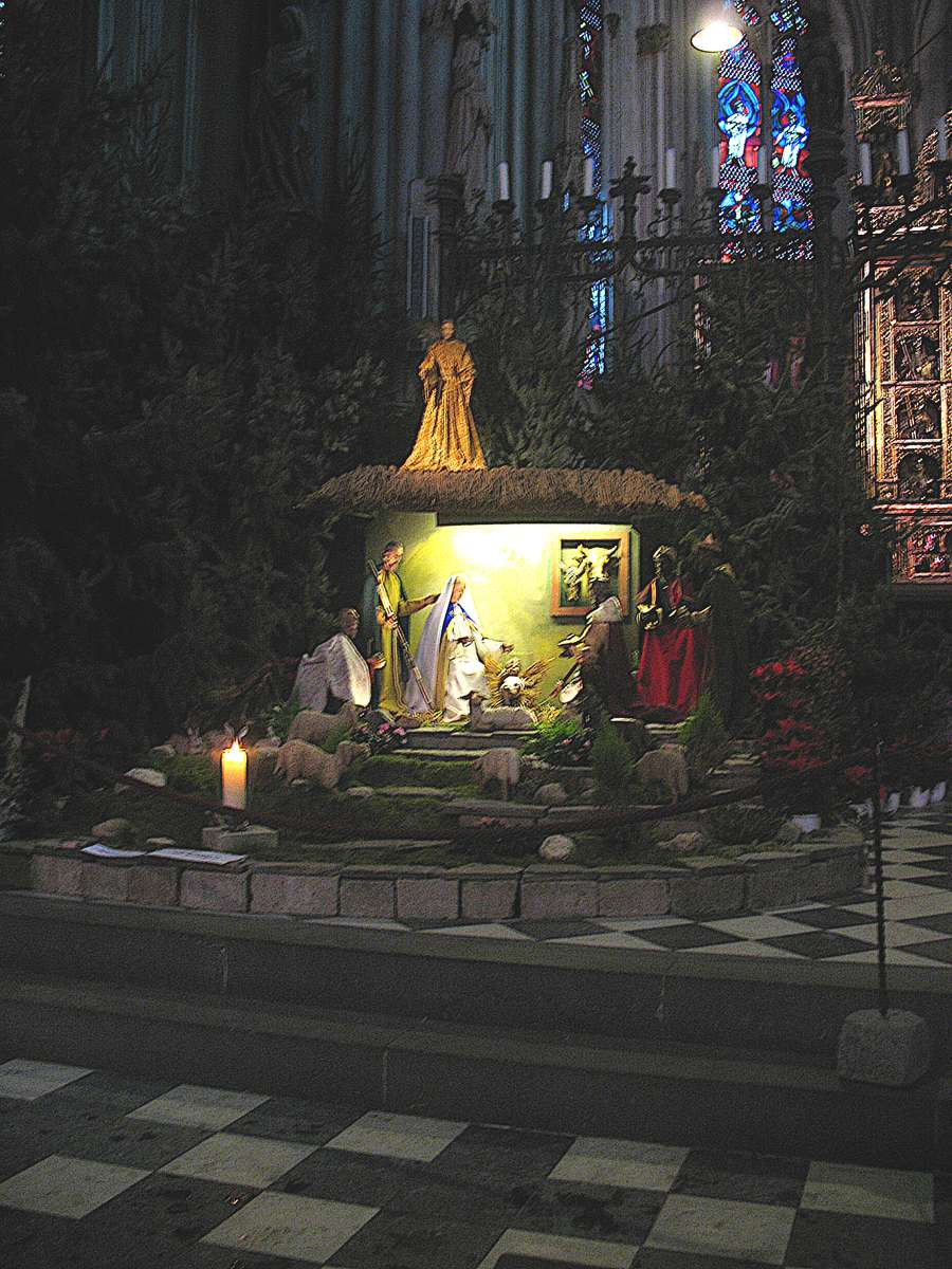 Betlém katedrály Xanten _ 2 skládačky online