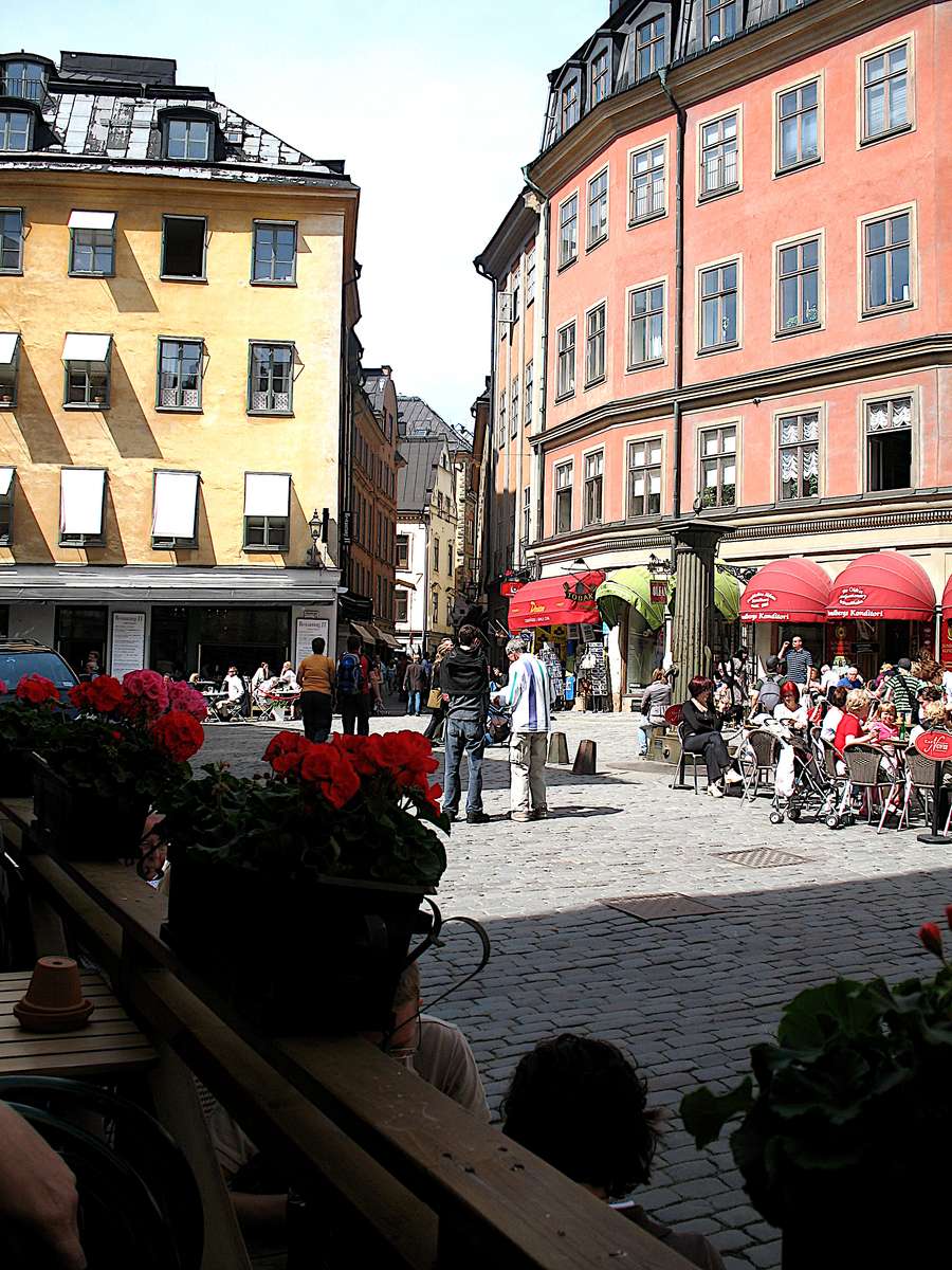 Staré město Stockholm online puzzle