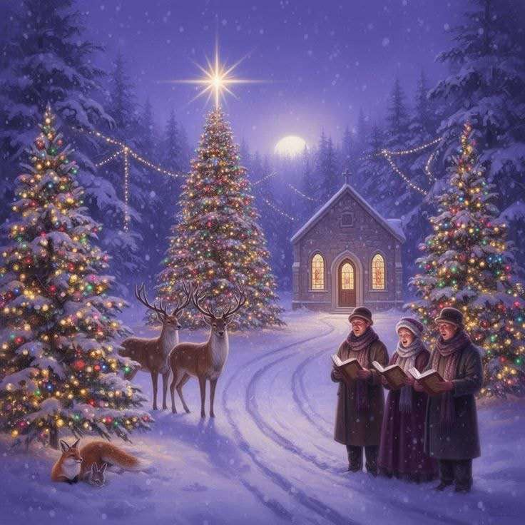 karácsonyi kép kirakós online