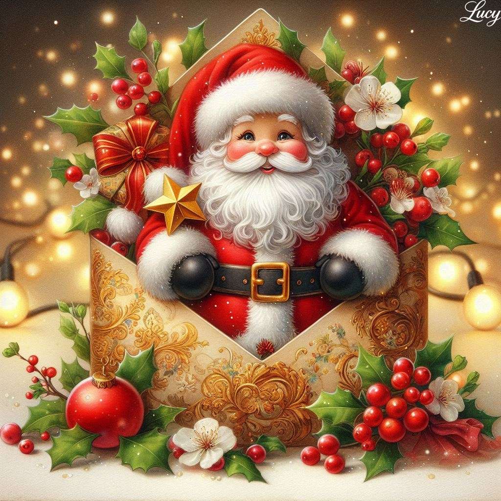 Slavnostní vánoční viněta skládačky online