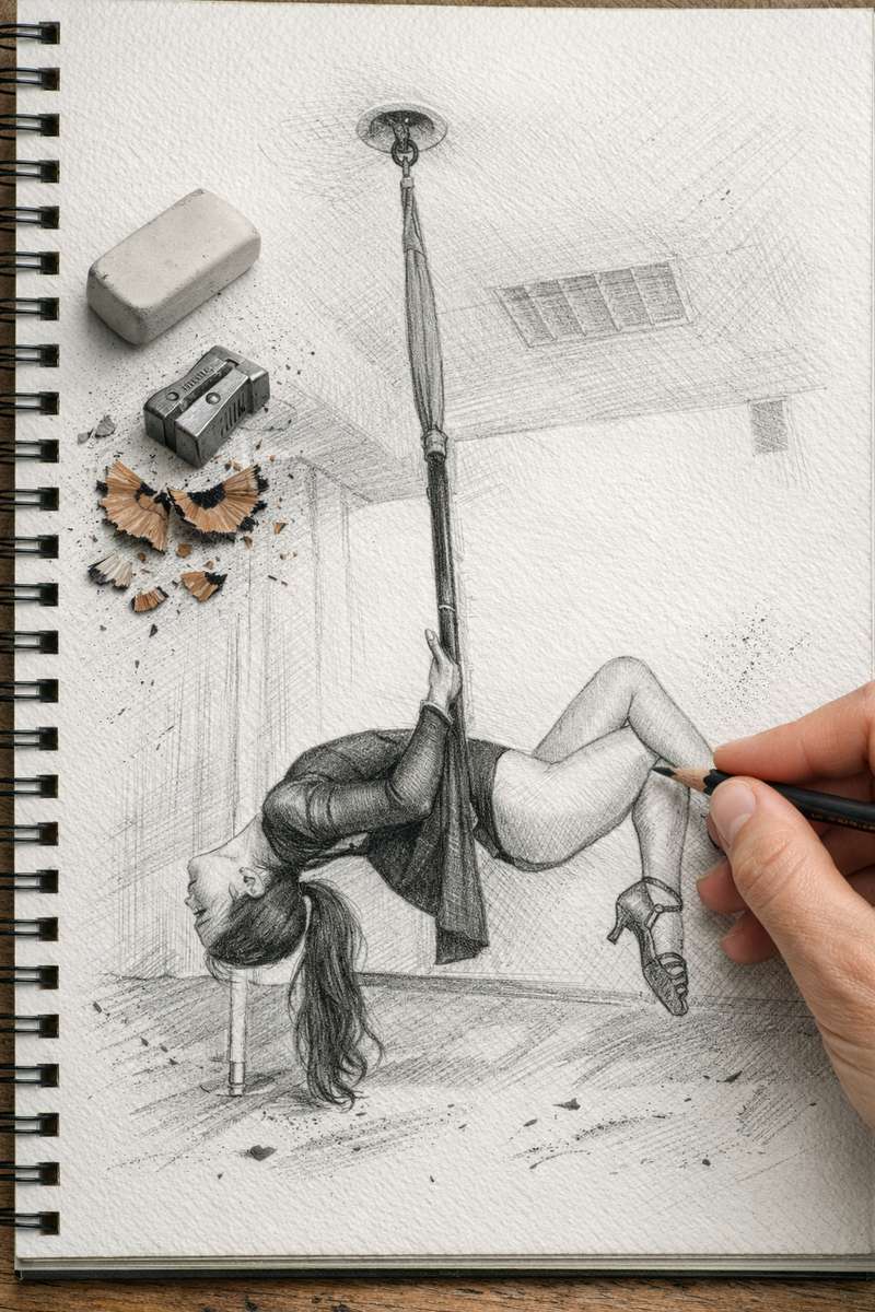 Acrobaat schets online puzzel