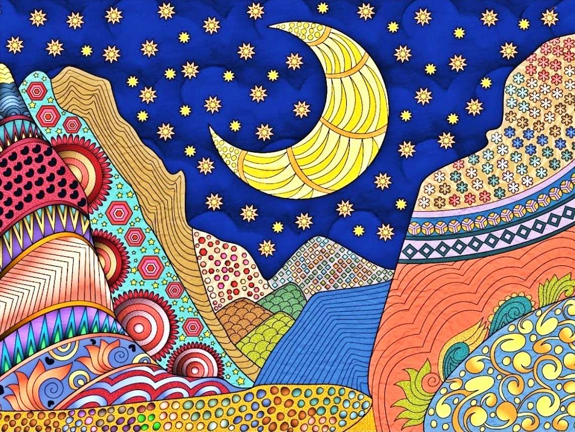 Notte lunare puzzle online