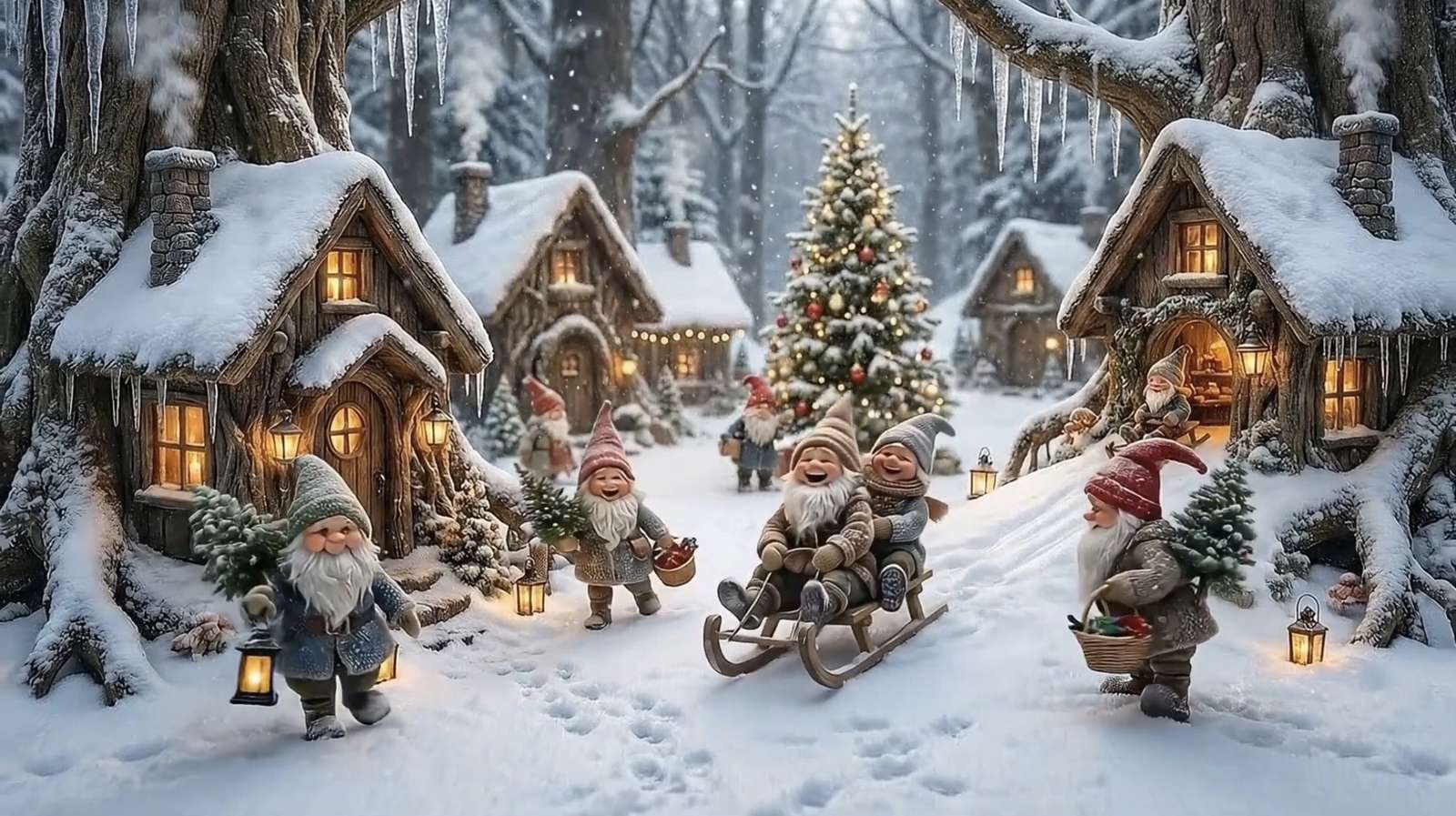 Diversión en la nieve rompecabezas en línea