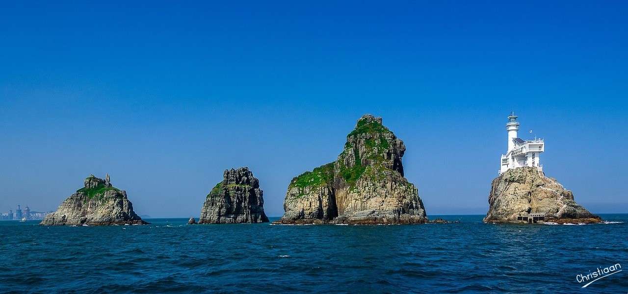 Oryukdo, Busan, Haudae Beach. skládačky online