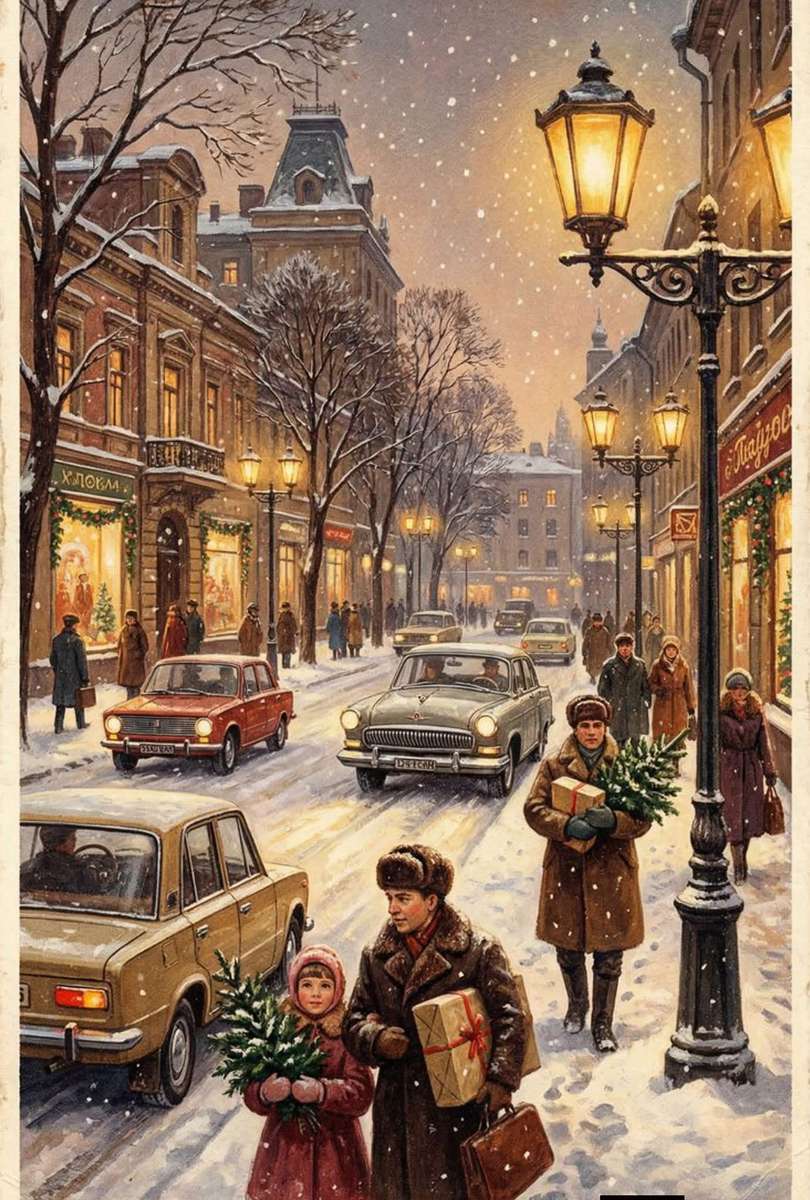 A Noël, tu achètes des cadeaux et un sapin puzzle en ligne