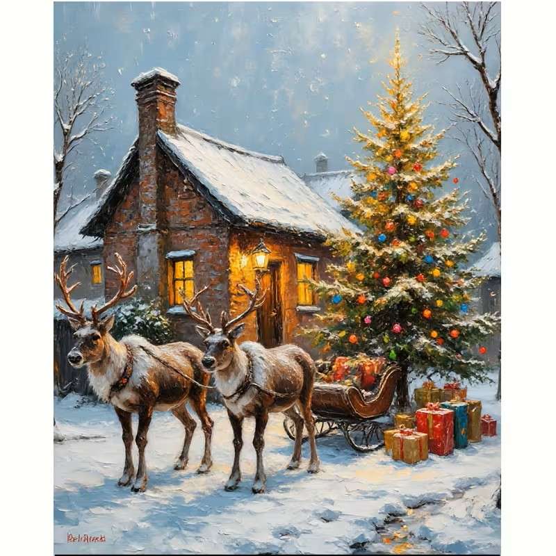 na Štědrý den skládačky online