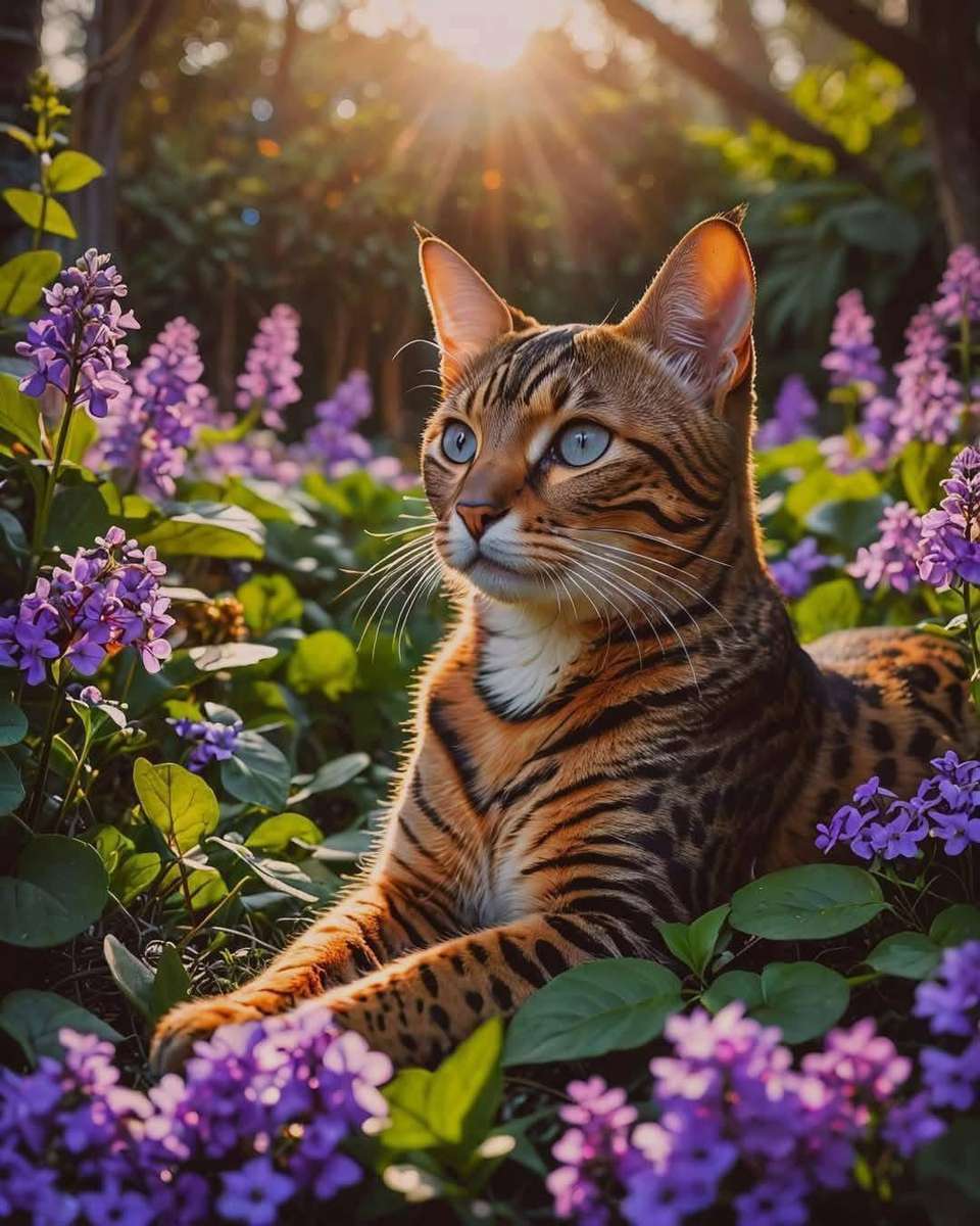 虎に似た猫 ジグソーパズルオンライン