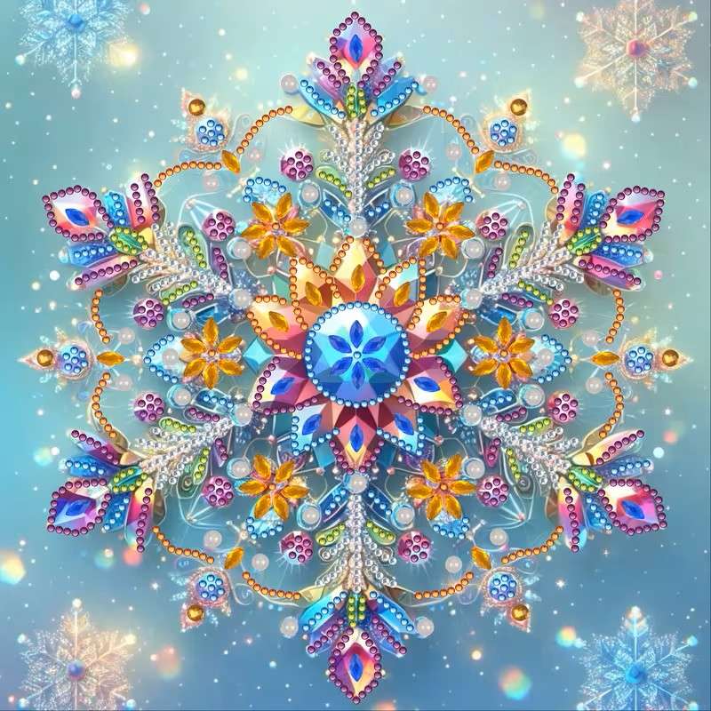 mandala als een sneeuwvlok online puzzel