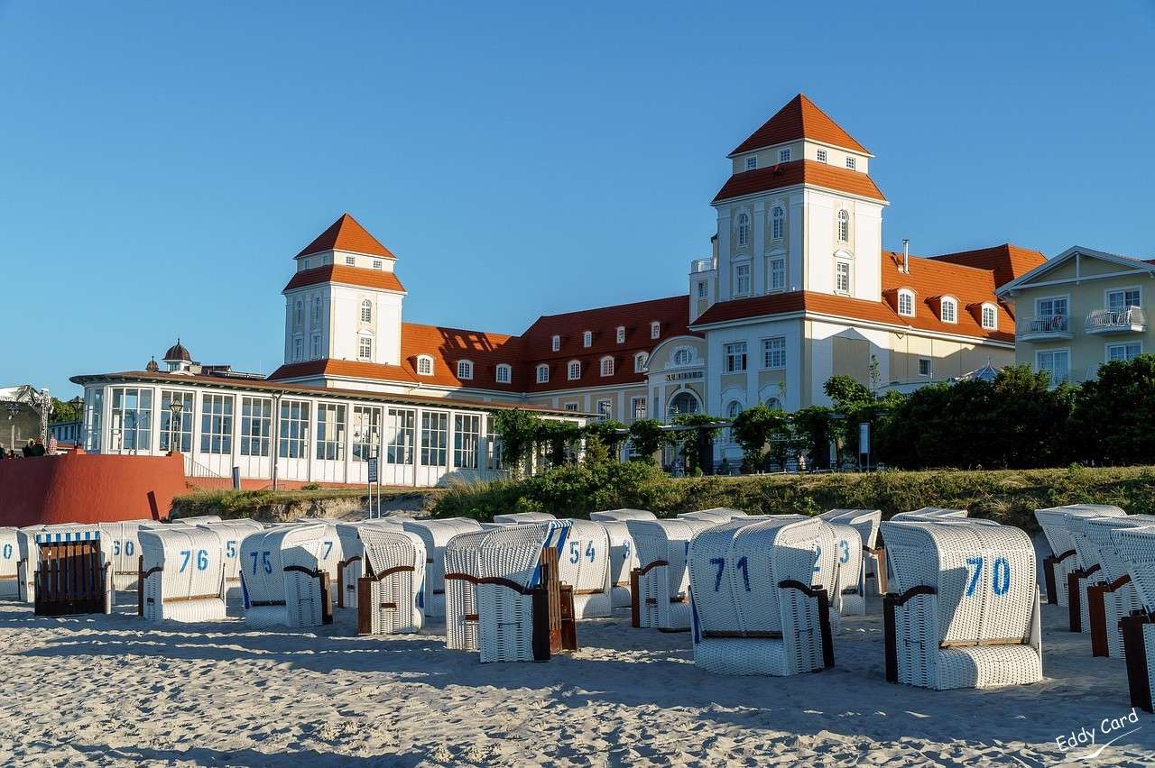 Kurhaus, Binz, Plážové lehátko. skládačky online