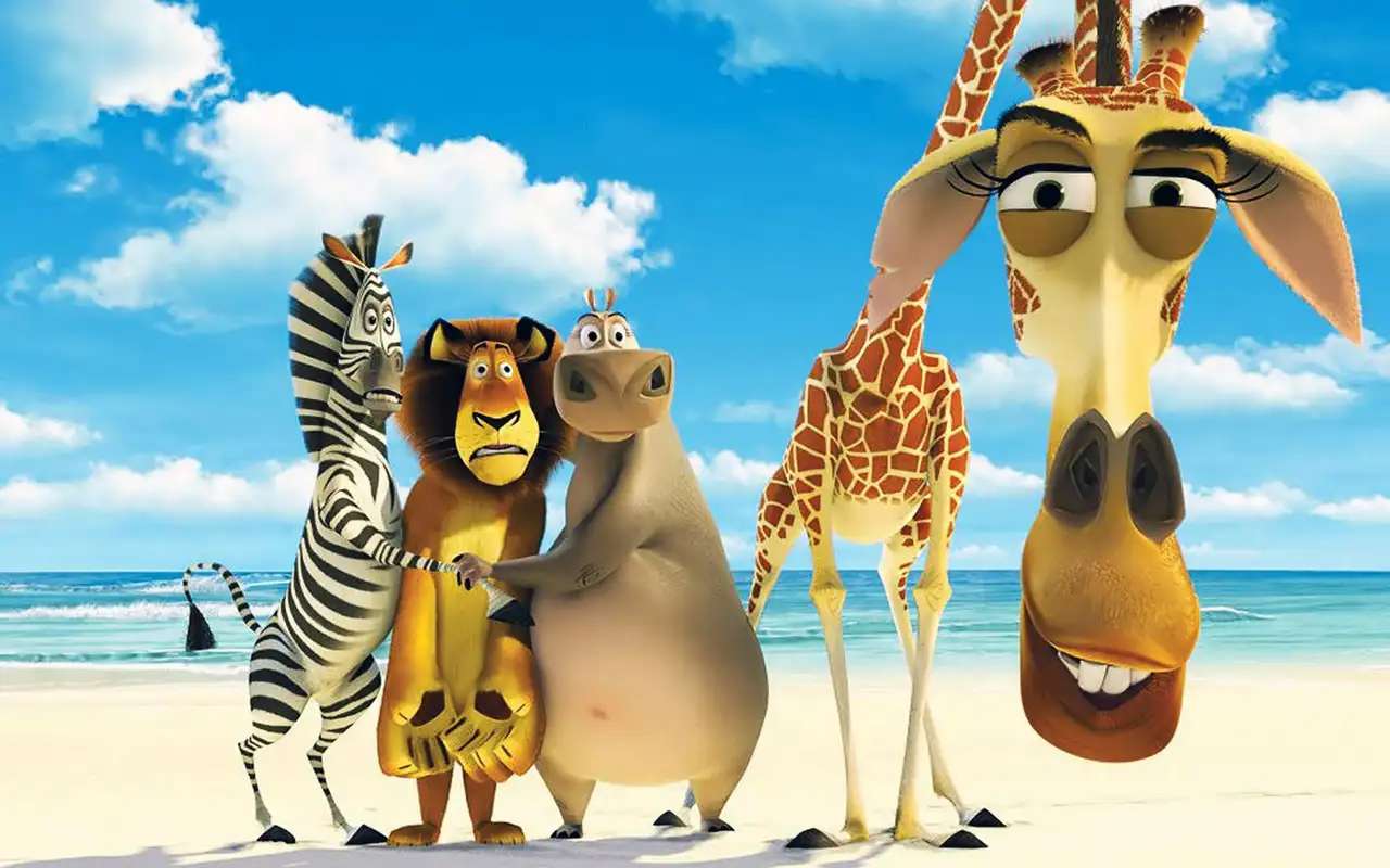 Madagaskar – Freunde aus dem ZOO Puzzlespiel online