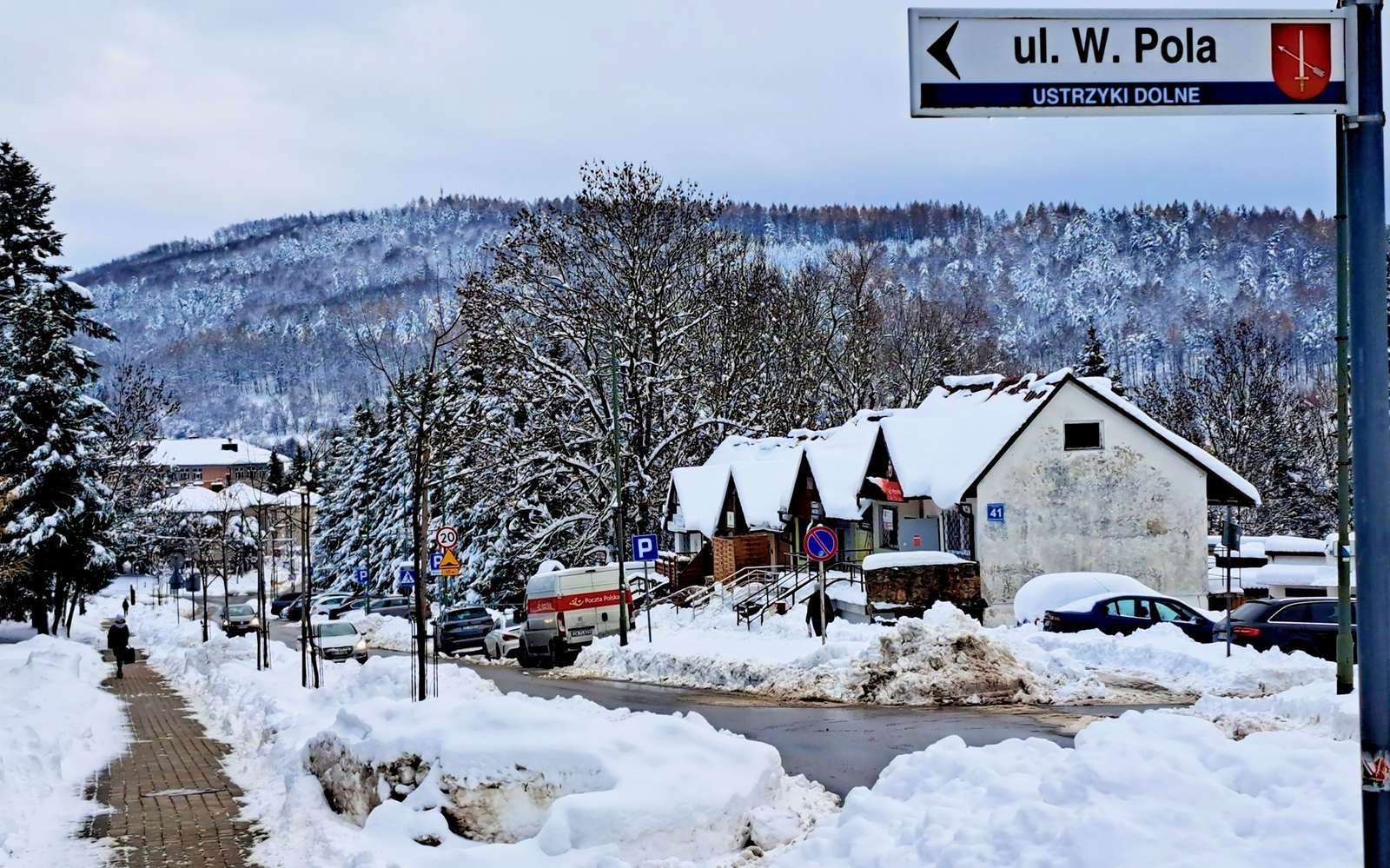 Zimní Ustrzyki Dolne skládačky online