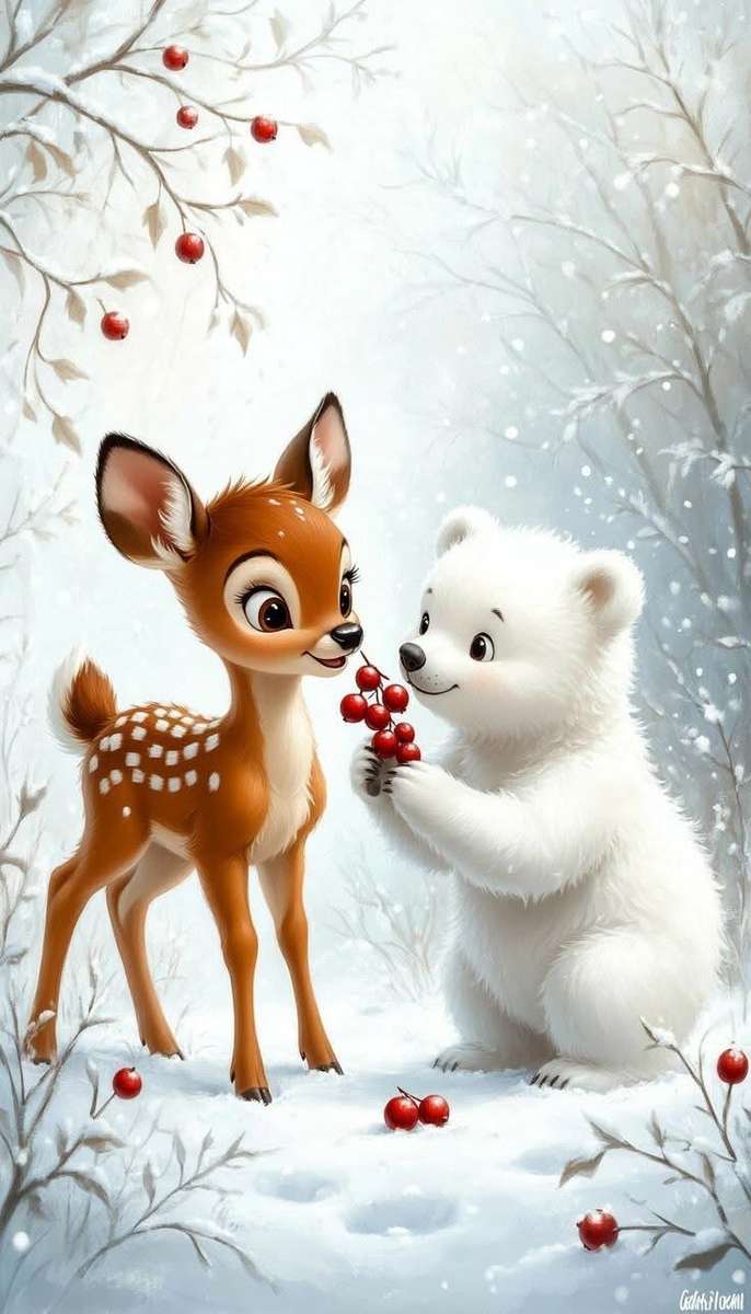 Festive little animals jigsaw puzzle online