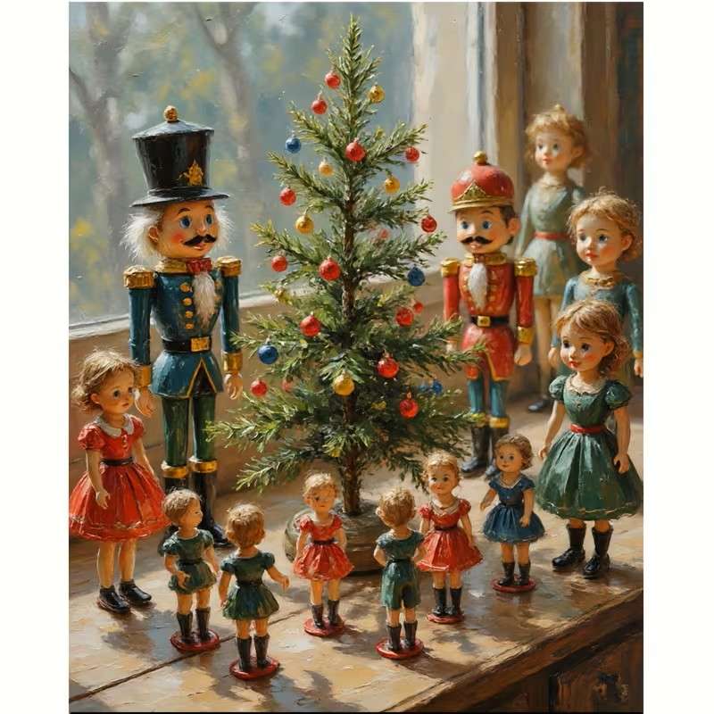 Коледна елха за играчки онлайн пъзел